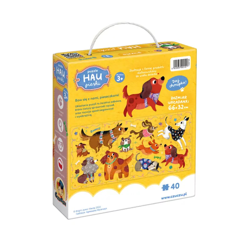 CzuCzu. Puzzle Hau Pieski. 3+