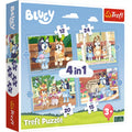 Trefl. Puzzle 4w1. Bluey i jego świat