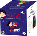 Puzzle. Pucio i Misia ubierają choinkę