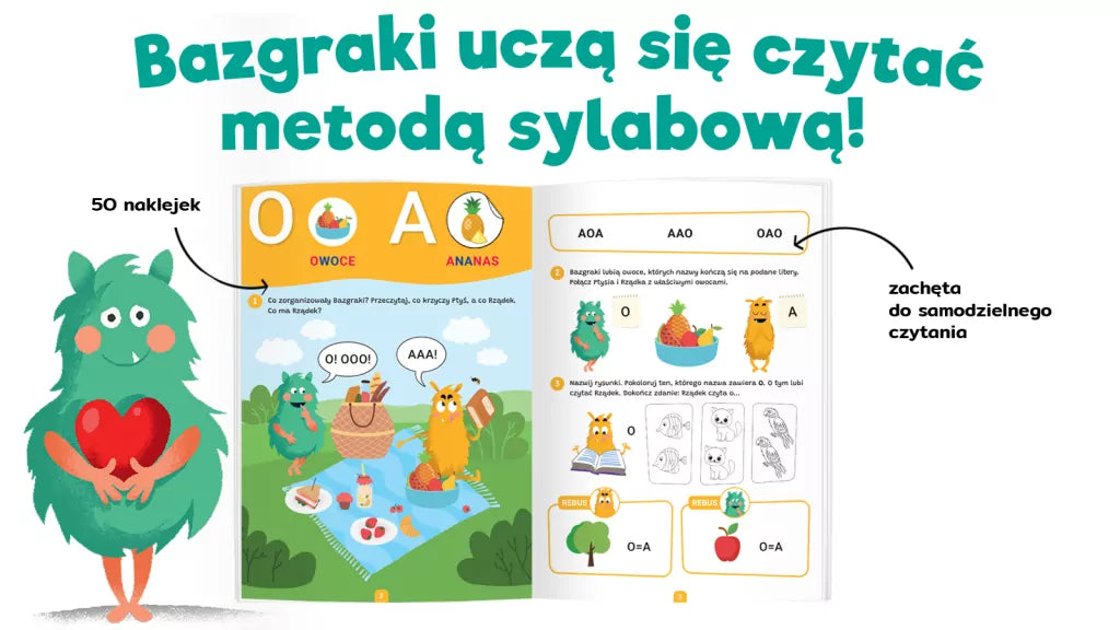 Kapitan Nauka Bazgraki czytają sylabami Elementarz