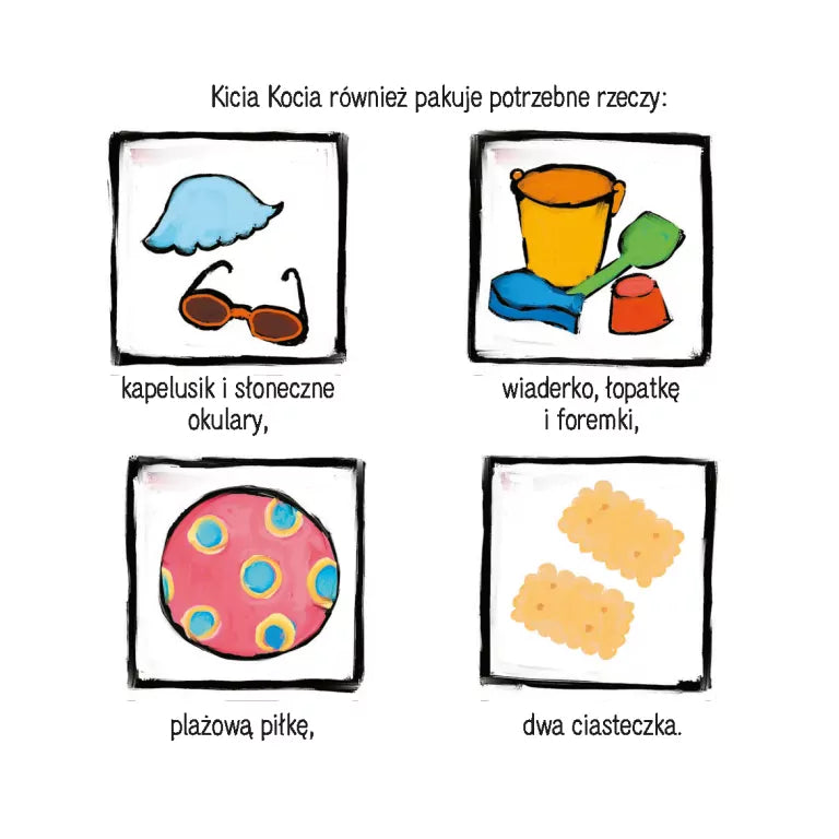 Kicia Kocia na plaży. Kicia Kocia