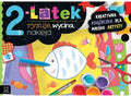 2-latek rysuje, wycina, nakleja