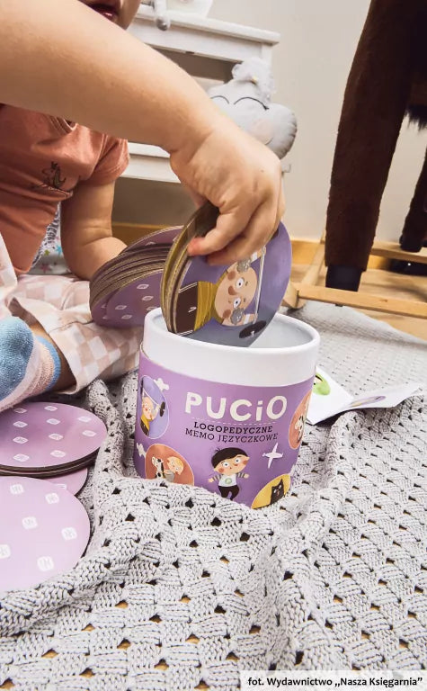 Pucio. Logopedyczne memo języczkowe. Pucio
