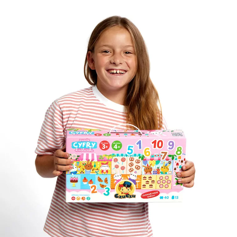 CzuCzu. Puzzle Cyfry Króliczki. 3+, 4+