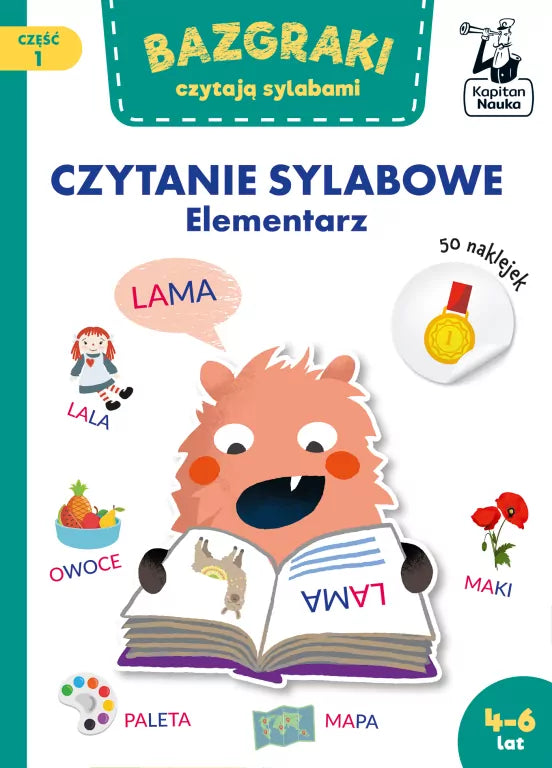 Kapitan Nauka Bazgraki czytają sylabami Elementarz