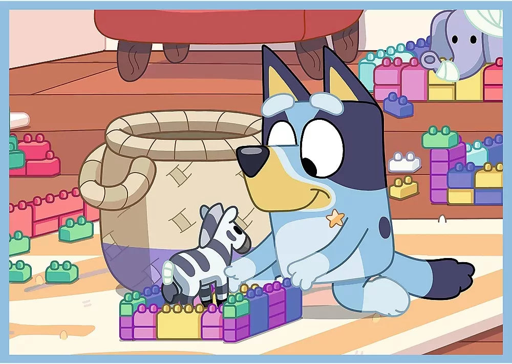 Trefl. Puzzle 4w1. Bluey i jego świat