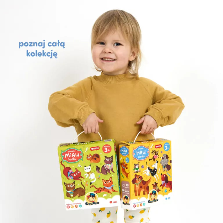 CzuCzu. Puzzle Hau Pieski. 3+