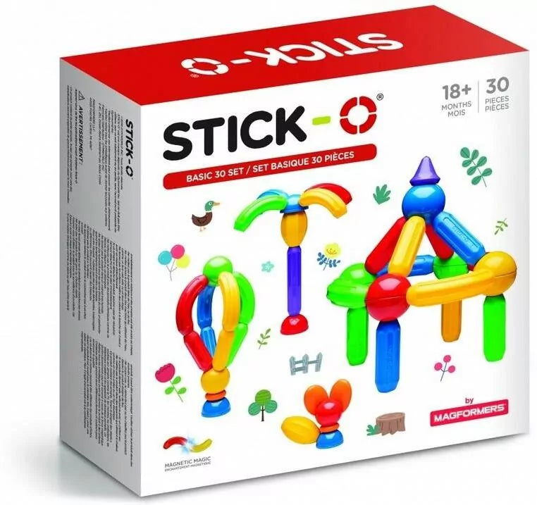 Klocki magnetyczne Magformers Stick-O Basic 30 Set