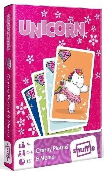 Czarny Piotruś. Memo. Happy Unicorn
